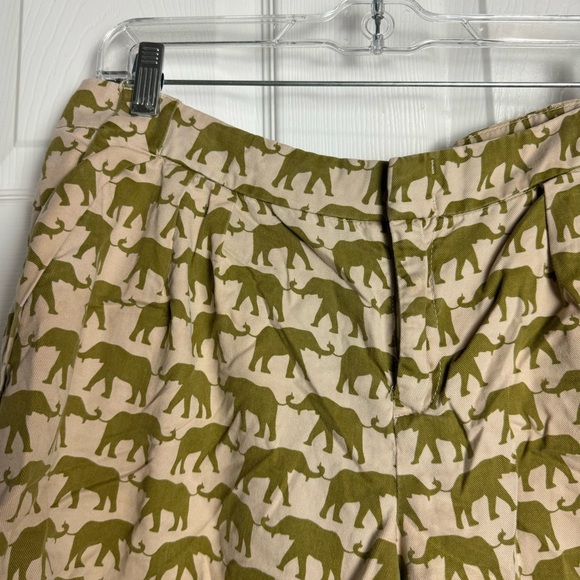 Anthropologie Cartonnier Finchley Elephant Print Shorts - Picture 3 of 8
